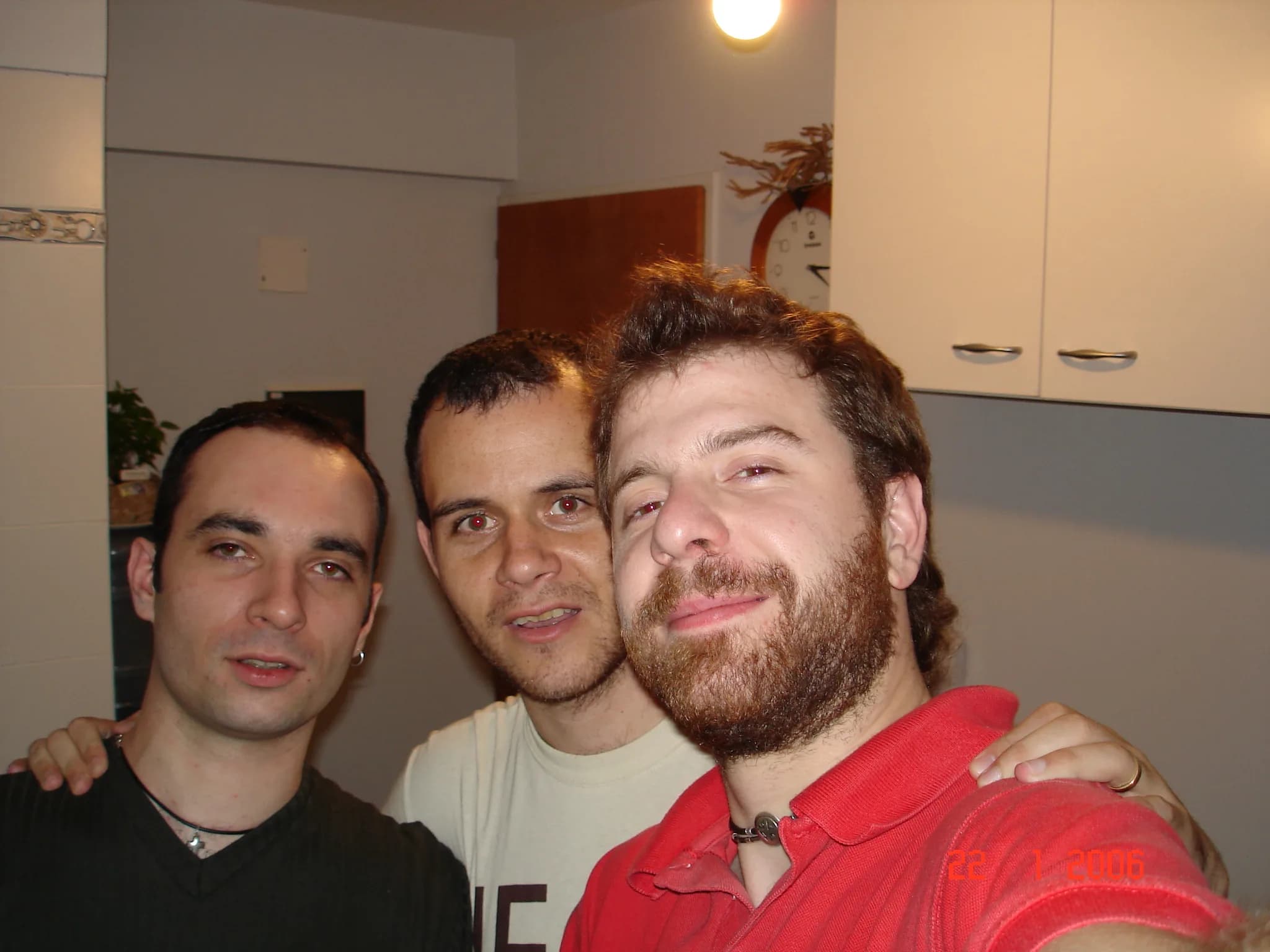 Asado. Max, Guille y Nico