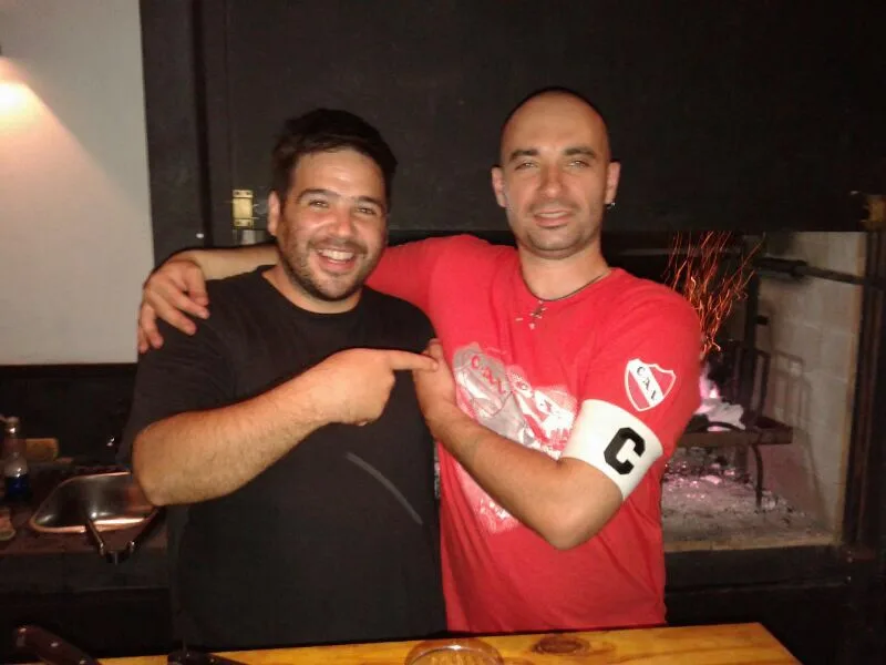 Asado. Juanchi y Max